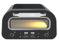 Horno Eléctrico para Pizza GTPZ15 OEM de Fábrica, 12 Pulgadas, Acero Inoxidable Negro, Ventana Visible, Temperatura y Tiempo Ajustables