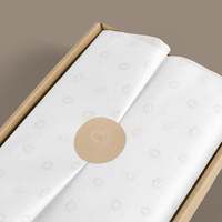 Boîte d'emballage cadeau pour bouquet de haute qualité en gros, papier d'emballage personnalisé imprimé, papier de soie design avec logo