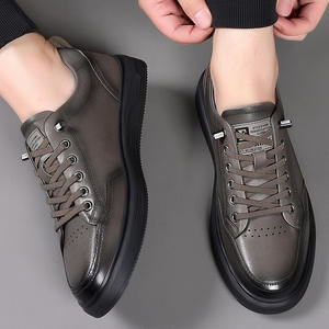 รองเท้าหนังวัวคุณภาพสูงระดับท็อป สไตล์ลำลอง หัวแหลม กันน้ำ แบบผูกเชือก ทันสมัย เหมาะสำหรับใส่ทำงานในออฟฟิศ สำหรับผู้ชาย - Product Image 2