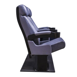 Sofá Reclinable Doble para Cine en Casa, Gris y Morado Claro, para Sala de Estar, Sala Audiovisual, Villa - Product Image 4