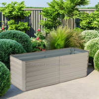 Lit de jardin surélevé en métal pour extérieur, extra large, carré, à racines profondes, facile à planter, multifonctionnel, pour la maison