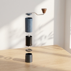 Moulin à <span class=keywords><strong>café</strong></span> manuel en aluminium aéronautique avec poignée en noyer noir, meule conique CNC de 38 mm, moulin à <span class=keywords><strong>café</strong></span> portable à manivelle - Product Image 3