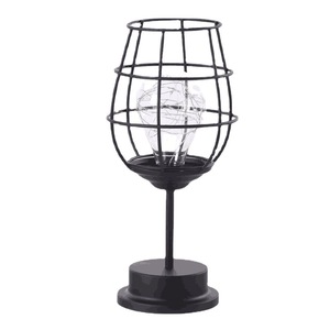 Lámpara Nocturna LED Creativa <span class=keywords><strong>de</strong></span> Alambre <span class=keywords><strong>de</strong></span> Cobre Takenoken, Decoración Artesanal <span class=keywords><strong>de</strong></span> Hierro para Botella <span class=keywords><strong>de</strong></span> Vino, Lámpara <span class=keywords><strong>de</strong></span> Mesa para Dormitorio, Luz Cálida Blanca, Luz Festiva - Product Image 6