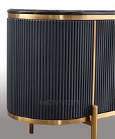 Ensembles de tables basses modernes et simples avec dessus en marbre noir support TV de luxe table centrale pour la maison meubles de salon