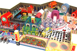 <span class=keywords><strong>Manège</strong></span> professionnel pour parc d'attractions, chevaux de carrousel, équipement de terrain de jeu intérieur pour enfants avec piscine à balles - Product Image 2