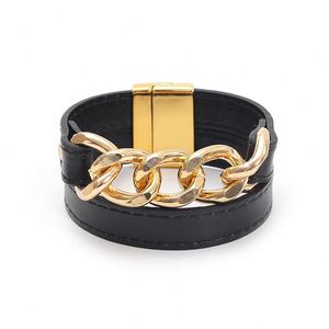 Boho Chic <b>Leather</b> Bespoke Jewelry Service Wholesalers Light Gold Plating Holiday Gift for Women High Fidelity Color - Product Image 3