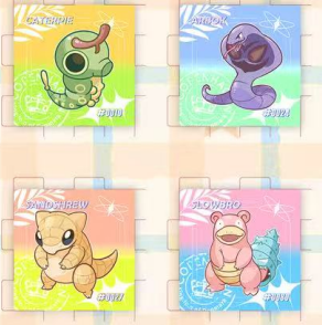 DL Custom Hand Painted Artboard Pokmon First Gen Anime Monster Jigsaw Table Game Fridge Magnets Home Decor Gift - Product Image 2