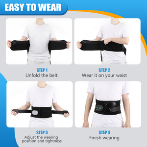 Sabuk Pijat Pinggang Terapi Cahaya Merah Desain Baru 660nm&850nm dengan Kompres Panas dan Pijat Elektrik - Product Image 5