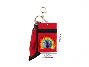 Busta Rossa Arcobaleno con Decorazioni 6.5x9.5cm per Festa del Capodanno Cinese - Product Image 1