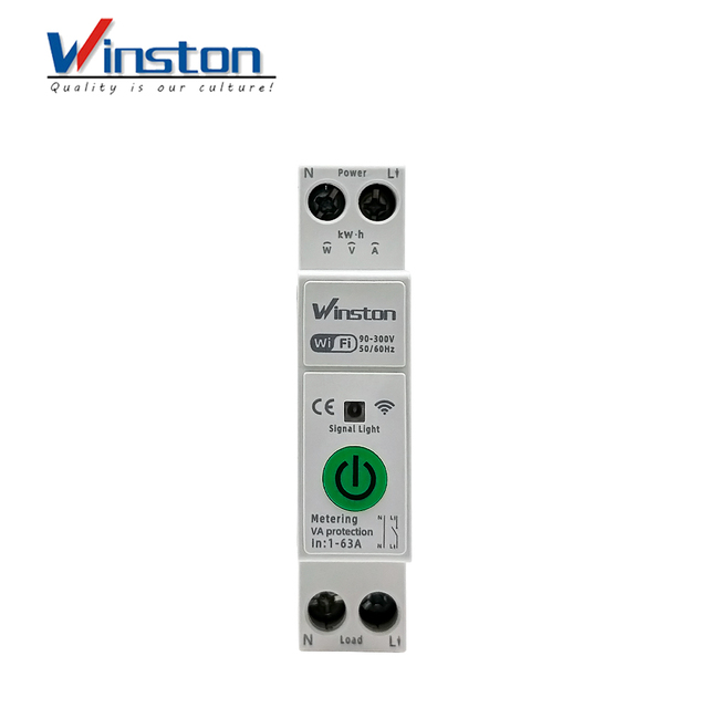 1P 63A WiFi Smart MCB Energy Monitoring Power Metering Remote Control Miniature Circuit Breaker DIN Rail Smart Switch