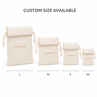 Sacs en papier kraft avec cordon de serrage, personnalisables avec logo, pour bijoux, bonbons, mariage, fête, emballage de cadeaux