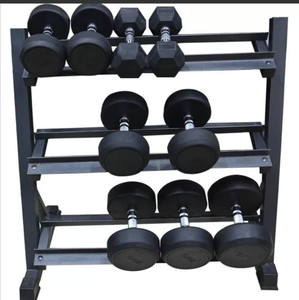 Soporte hexagonal portátil para almacenamiento de pesas, 10 pares, vinilo, 3 Teir Premium, 4 niveles, 3, 20 pares - Product Image 5