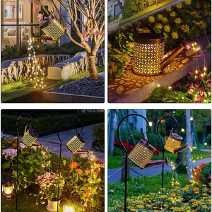 Luces Solares para Patio, Jardín y Caminos, Luces Decorativas Impermeables para Exteriores, Luces de Hadas Colgantes, Lámpara Solar con Forma de Regadera - Product Image 6