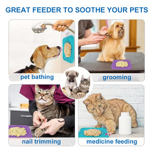 Tapis de léchage multifonctionnel personnalisé pour chien, apaisant et à alimentation lente, en silicone, pour massage et bain, à fixer au <span class=keywords><strong>mur</strong></span> - Product Image 5