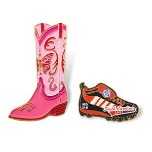 Broche de haute qualité en forme de fer à <span class=keywords><strong>cheval</strong></span> personnalisée, badge de botte western, broche pour chaussures de femmes - Product Image 3