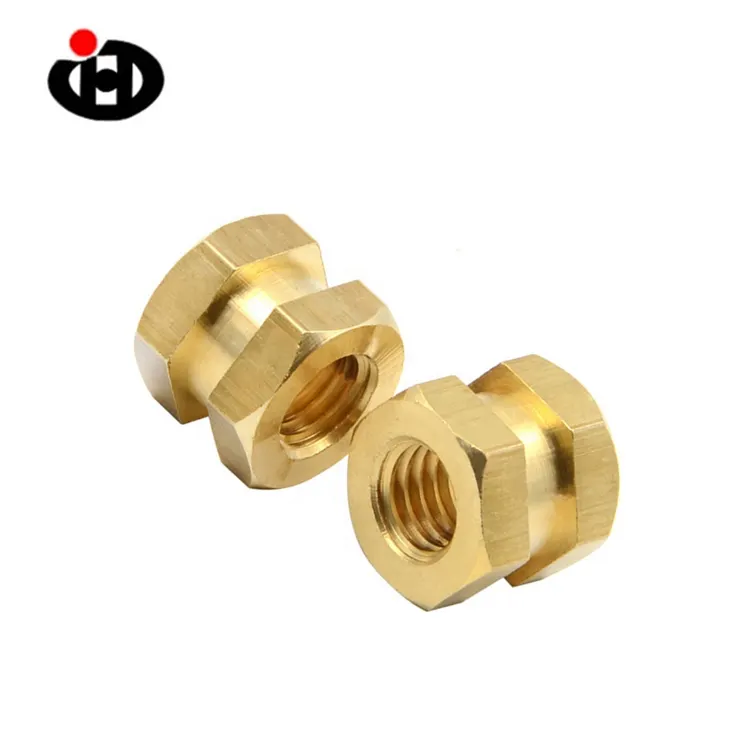 Hex Shape Brass Threaded Chèn Nut Cho Khuôn Nhựa