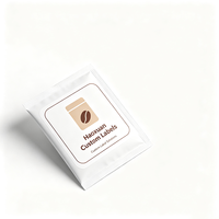 Etiquetas Personalizadas Haoxuan para Bolsas de Café Pequeñas, Adhesivos Impresos en Película Mate BOPP Blanca para Empaquetado Individual de Café