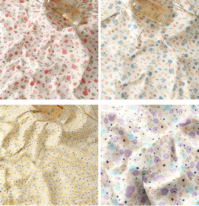 Tessuto di <span class=keywords><strong>Cotone</strong></span> Twill 40s Multicolore con Stampa Floreale per Abiti, Abbigliamento per Bambini e Cucito Fai-da-Te - Product Image 5