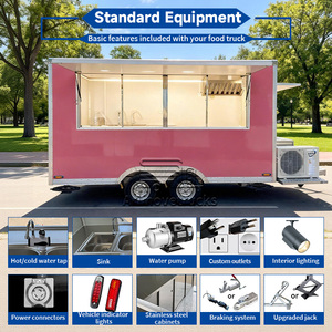 Remorque alimentaire mobile d'extérieur pour camion, idéale pour la vente de pop-corn et de <span class=keywords><strong>crêpes</strong></span>, avec équipement de cuisine professionnel - Product Image 4