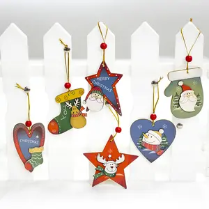 Wooden Christmas Tree Ornament Hanging Decorative Items Christmas Gifts Cute Christmas Ornament For Kids