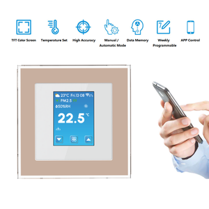 Termostato Intelligente Moderno con Schermo a Colori TFT e WiFi per Uso Alberghiero, Riscaldamento e Raffreddamento, Sensore PM2.5 e Umidità - Product Image 2