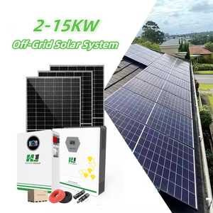 HJ 750W ソーラーパネルシステム 鉛蓄電池 110-240V 200AH リチウム電池 ハイブリッドインバーター 60Hz 3相 電力貯蔵 MPPTソーラー - Product Image 2