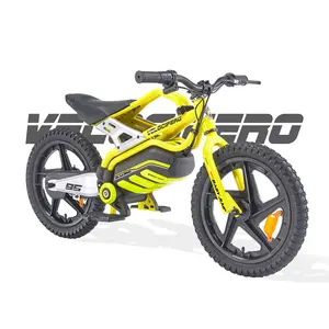 Bicicleta elétrica para meninos e meninas, bicicleta elétrica de 16 "velocifero 150w infantil de 4-10 anos 21.6v 5.2a com assento e suporte