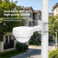 Comfast CF-WA933 WiFi 6 Point d'accès extérieur 3000 Mbps, Point d'accès haute densité 802.11ax avec plus de 200 utilisateurs simultanés IP66