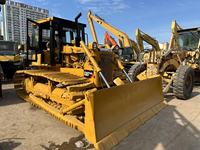 Bulldozer sur chenilles d'occasion CATD6D de 16 tonnes avec roulement de moteur, conçu pour l'installation de pipelines souterrains multi-terrains et doté d'une conception économe en énergie