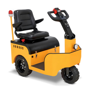 Carro de Arrastre Eléctrico de Acero Amarillo con Diseño de Dos Ruedas para Uso Industrial, Estructura Cerrada con Recubrimiento en Polvo Resistente - Product Image 4