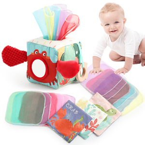 Nuovo Giocattolo Sensoriale Montessori per Neonati: Cubo Morbido con Carta Sfrigolante per l'Apprendimento e il Gioco dei Bambini - Product Image 3