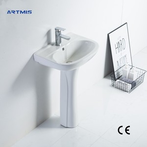 Lavabos en céramique de haute qualité, vente d'usine, salle de bain, piédestal, lavabos à shampoing - Product Image 1