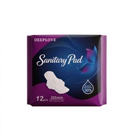 Serviette hygiénique ultra-fine 285 mm en pulpe de cellulose non tissée, modèle Honey Girl, emballage individuel, norme nationale, pour jeunes filles du Guangdong