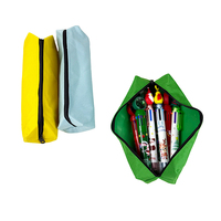 Porte-stylos écologiques en gros, cadeaux promotionnels, étui à crayons en toile de 12 oz en plusieurs couleurs, idéal pour les étudiants