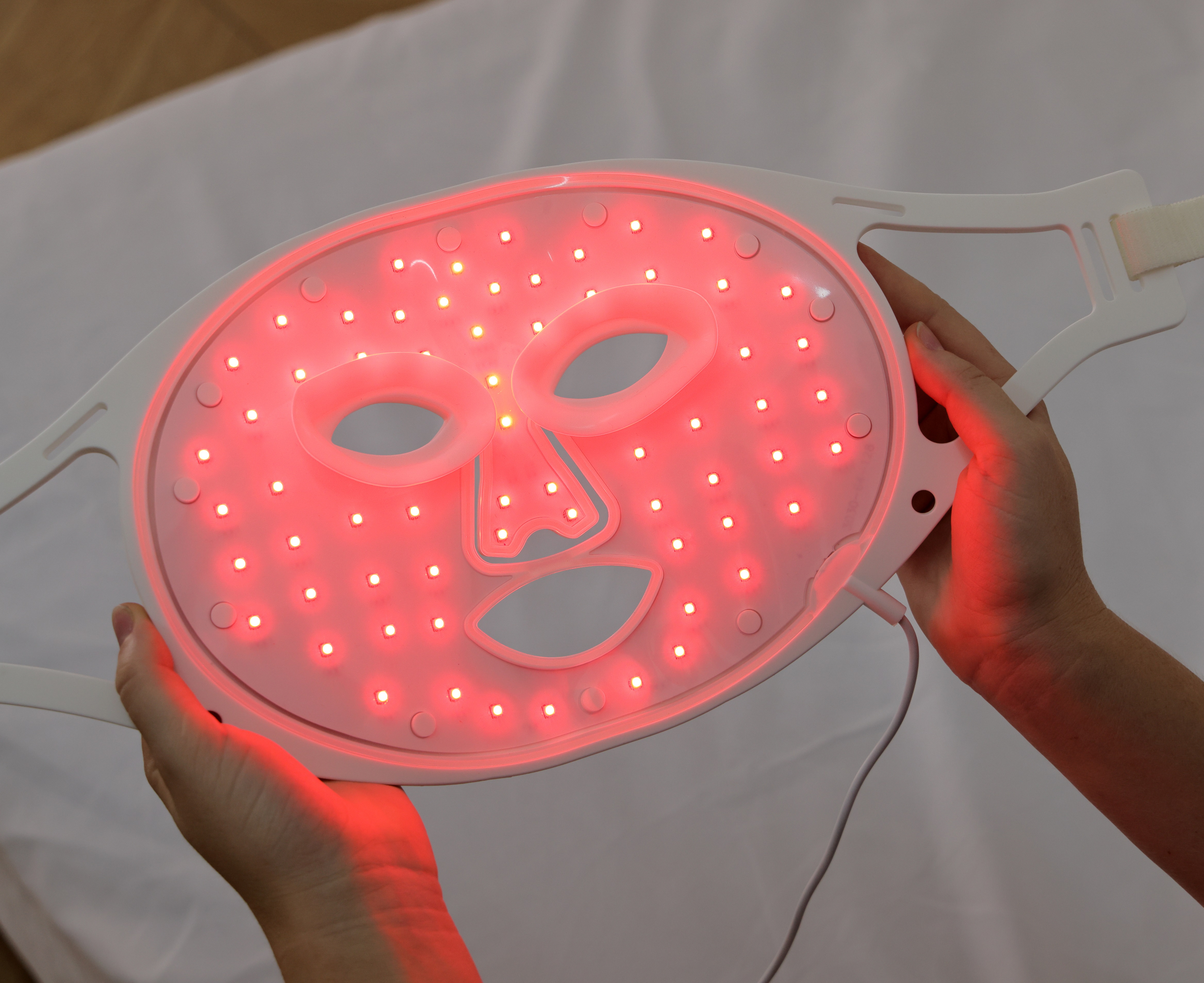 Photon Light Flexible Silicone LED Face Mask - 128pcs Dual Chip