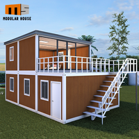 Villa de luxe moderne préfabriquée en acier pour l'extérieur, maison conteneur économique à assembler soi-même avec chambre à coucher
