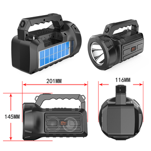 Enceintes portables ZQS-T07, enceinte solaire suspendue, stéréo sans fil, boîte à musique, <span class=keywords><strong>radio</strong></span> FM, banque d'alimentation, lampe torche solaire sans fil - Product Image 3