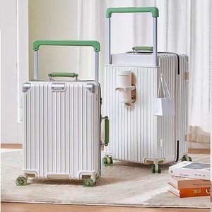 Công Suất Lớn Nhôm Xe Đẩy Trường Hợp Mang Theo Trên Vali Rộng Xử Lý Hành Lý Với Tsa Khóa Giữ Cốc Túi Du Lịch Có Thể mở rộng - Product Image 1