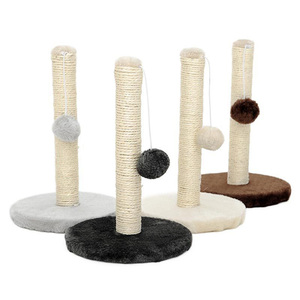 Albero di gatto interattivo dell'interno del bordo di graffio sveglio naturale smontabile di vendita caldo del gatto con la palla della peluche - Product Image 2