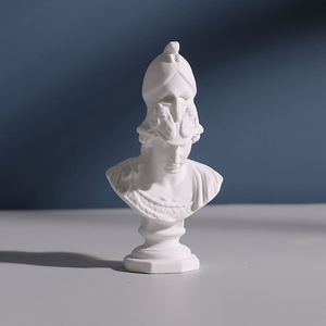 Statue de personnage mythologique grec antique Witt, sculpture abstraite classique de tête de David, décoration, accessoires de photographie, décoration intérieure - Product Image 1