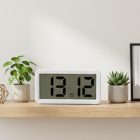 Tisch-Mini-Digitalwecker mit LCD-Großanzeige, minimalistisch, batteriebetrieben, für Kinder, Haushalt, Werbegeschenk
