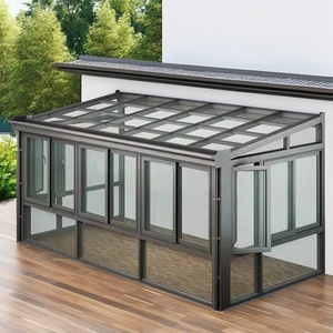 Porte e Finestre in Alluminio <span class=keywords><strong>a</strong></span> Taglio Termico Personalizzate per Terrazza e Giardino di Villa, con Vetro Temperato - Product Image 4