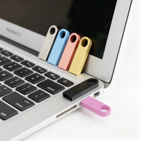 Clé USB 2.0 en métal personnalisée en gros, 1 Go-128 Go, avec logo OEM, garantie 1 an, retour et remplacement