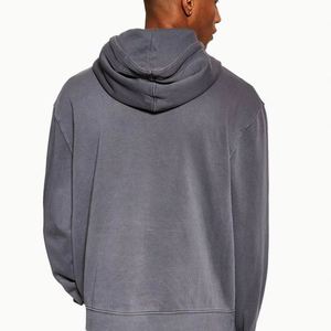 Sudadera con Capucha de Mezclilla para Hombre, Venta al Por Mayor, Otoño, Logotipo Personalizado, Alta Calidad, Manga Larga, Estilo Urbano, Talla Grande - Product Image 2