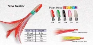 하이 퀄리티 스테인레스 스틸 미끼 부드러운 PVC 문어 스커트 미끼 호수 크릭 낚시 깃털 수염 낚시 태클 - Product Image 2