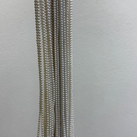 Collier en perles d'eau douce naturelles, qualité AAA, couleur blanche, presque rondes, 4-4,5 mm, non finies, pour la fabrication de bijoux, vente en gros