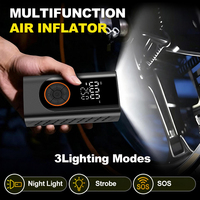 Nouveau mini gonfleur de pneus 150 PSI, compresseur d'air sans fil portable avec affichage numérique et batterie externe double alimentation