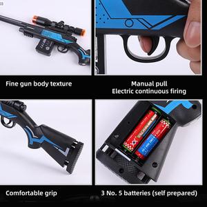 Fucile Giocattolo per Bambini in Plastica con Vibrazione Simulata, Luci Lampeggianti Elettriche e Suoni, <span class=keywords><strong>Fucili</strong></span> da <span class=keywords><strong>Cecchino</strong></span> in Vendita - Product Image 5