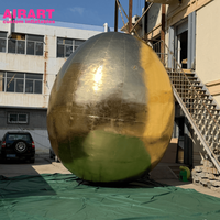 Riesiges Goldenes Ei für Veranstaltungen, Aufblasbare Goldene Eier für Bühnendekoration, Party-Ideen Ostereier aus Kunststoff