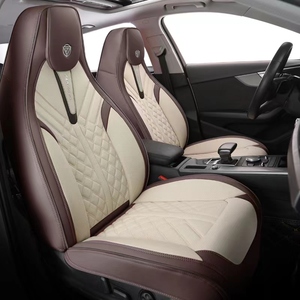 Vente directe de housse de siège de voiture de haute qualité en cuir PU imperméable résistant à l'usure avec fonction de massage - Product Image 3
